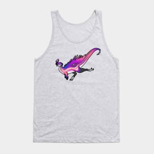 FLUIDadens Prideosaur - Pride Month Gender Fluid Flag Dinosaur Tank Top